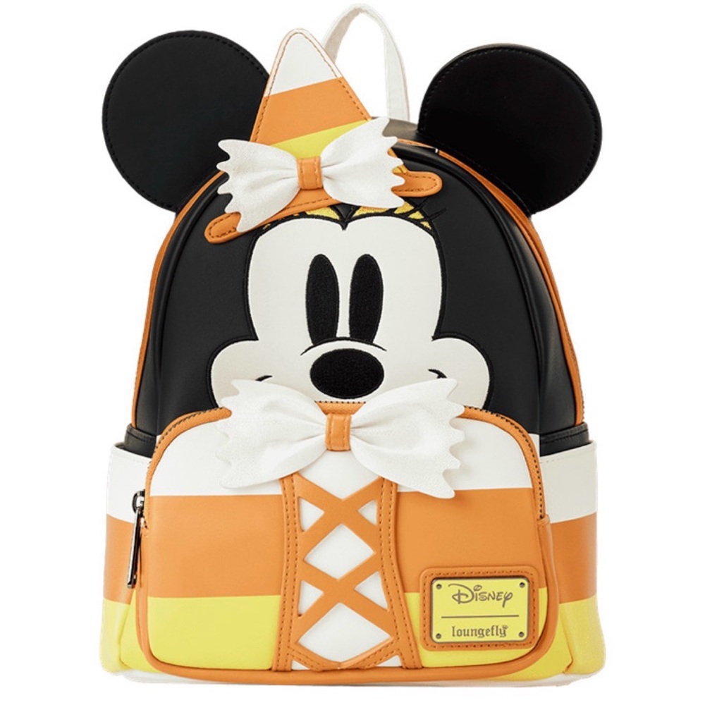Loungefly Disney Minnie Mouse Candy Corn Backpack NWT